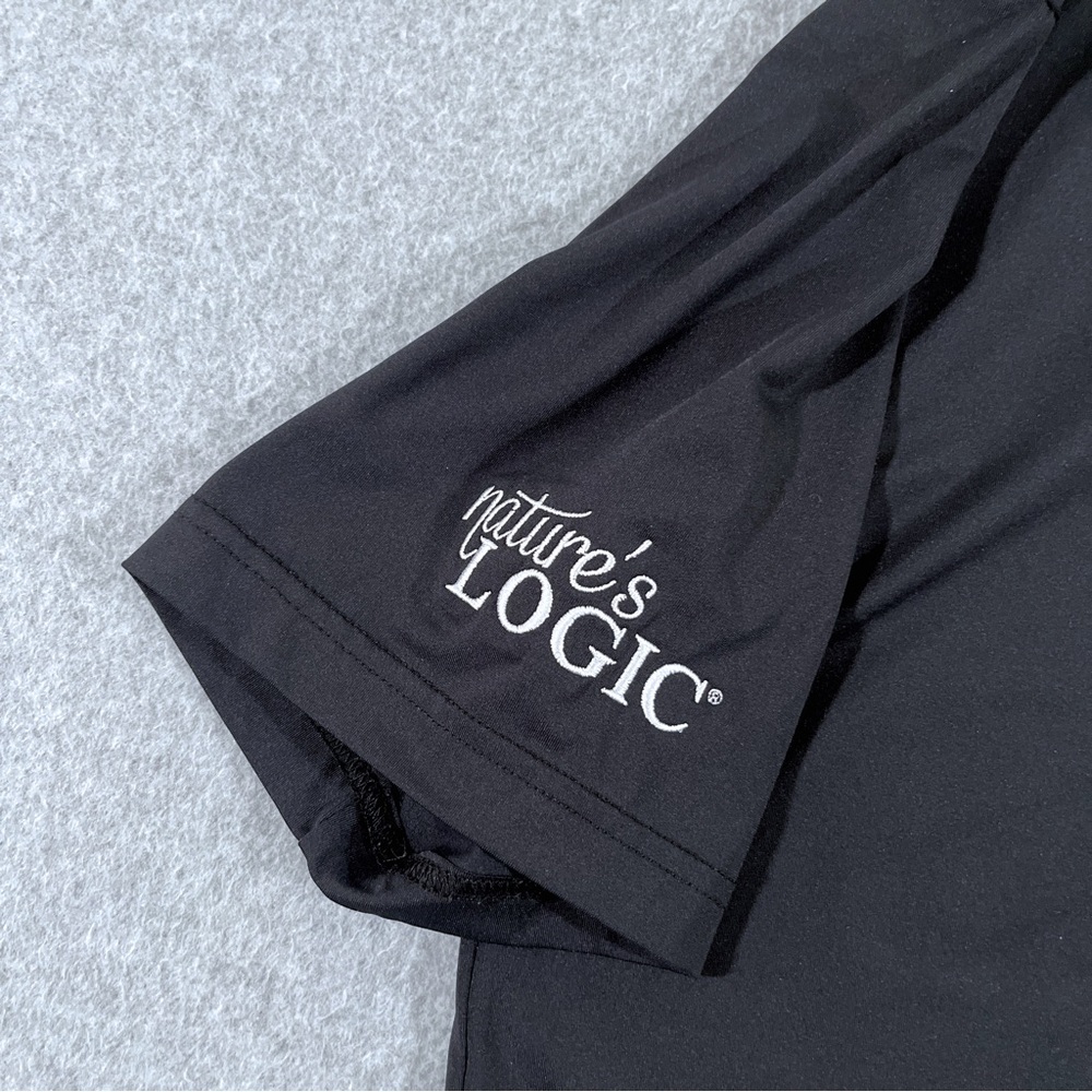 Rhoback Solid Black Mens Performance Polo Short S… - image 7